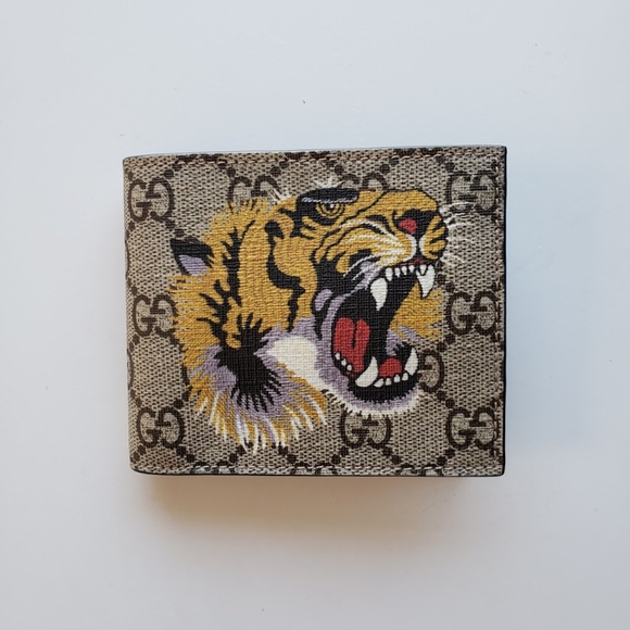 Gucci Other - Gucci Supreme GG Tiger Bifold Wallet $380